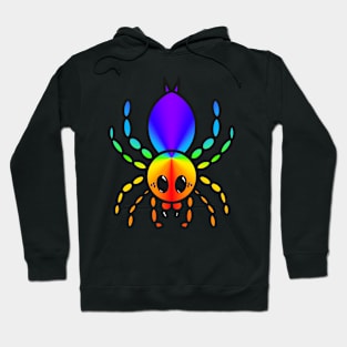 Colorful Cartoon Tarantula (Rainbow Sweep 2) Hoodie